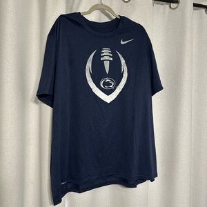 Nike Men's Navy Blue Penn State Football T-Shirt - 4XL